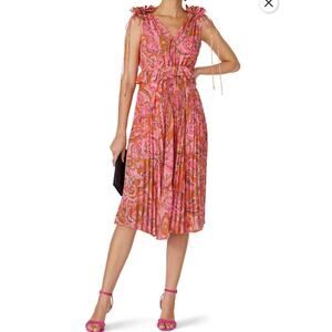 $492 DELFI Collective Lilah Dress Pink Floral Size S EUC, Summer Vibes, Bohemian